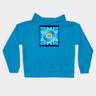 Multicolored strokes and shapes Kids Hoodie